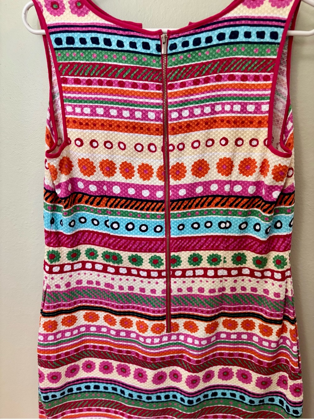 Talbots Multicolor Striped Sleeveless Midi Dress! Super cute and comfy! Size 8. - Picture 6 of 9